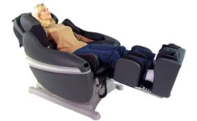 lady in massage chair